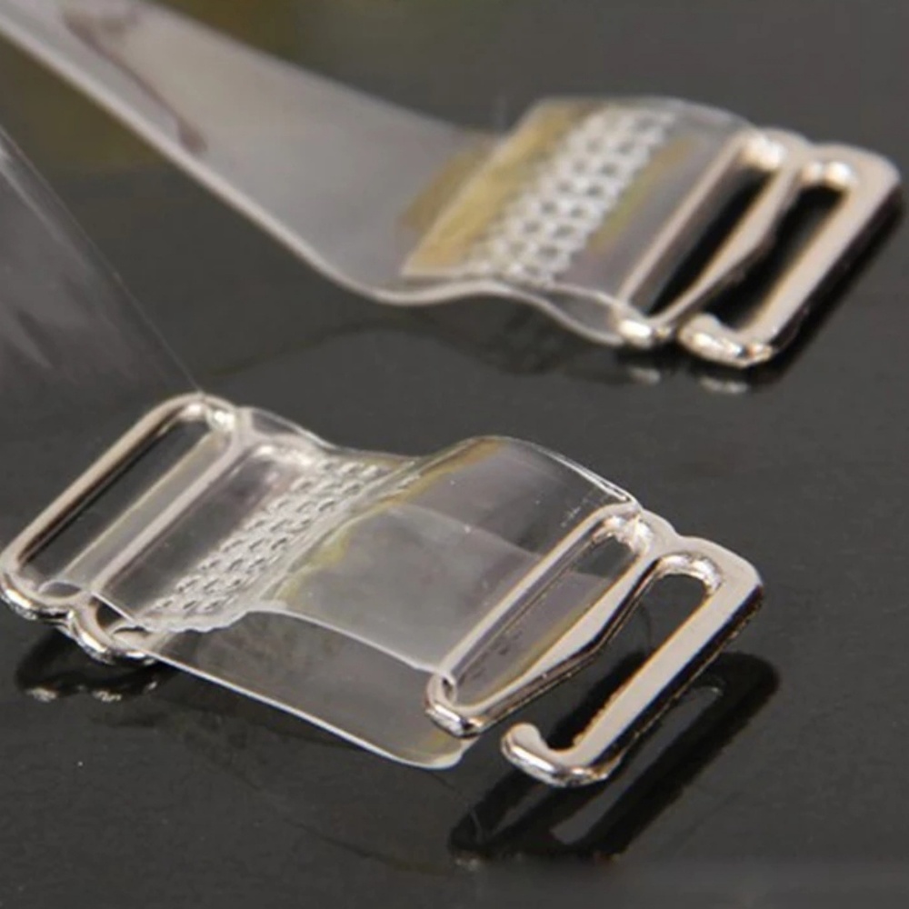 1 Pair Of Transparent Silicone Bra Straps - Picture 4 of 6